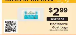 ShopRite Montchevre Goat Logs offer