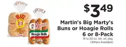 ShopRite Martin's Big Marty's Buns or Hoagie Rolls offer
