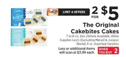 ShopRite The Original Cakebites Cakes offer