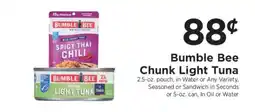 ShopRite Bumble Bee Chunk Light Tuna offer