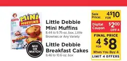 ShopRite Little Debbie Mini Muffins offer