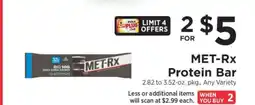 ShopRite MET-Rx Protein Bar offer