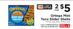 ShopRite Ortega Mini Taco Slider Shells offer