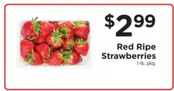 ShopRite Red Ripe Strawberries offer