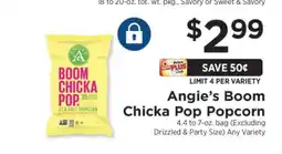 ShopRite Angie's Boom Chicka Pop Popcorn offer
