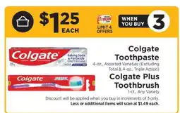 ShopRite Colgate Toothpaste and Toothbrush offer
