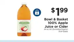 ShopRite Bowl & Basket 100% Apple Juice or Cider offer