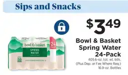 ShopRite Bowl & Basket Spring Water 24-Pack offer
