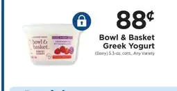 ShopRite Bowl & Basket Greek Yogurt offer