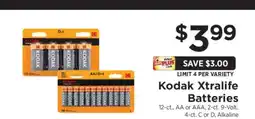 ShopRite Kodak Xtralife Batteries offer