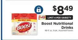 ShopRite Boost Nutritional Drinks offer