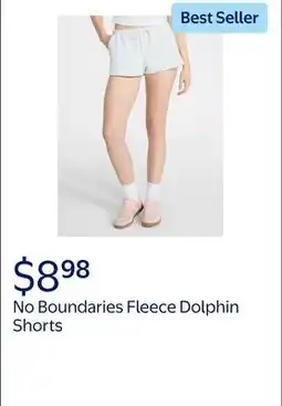 Walmart No Boundaries Fleece Dolphin Shorts, 2 Inseam, Women's offer