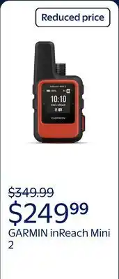 Walmart GARMIN inReach Mini 2, Flame Red offer