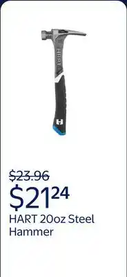 Walmart HART 20oz Steel Hammer, Rip Claw, Magnetic Nail Starter offer