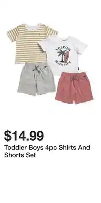 TJ Maxx Toddler Boys 4pc Shirts And Shorts Set offer