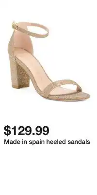 TJ Maxx Made in spain heeled sandals offer