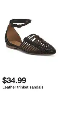 TJ Maxx Leather trinket sandals offer