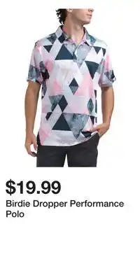TJ Maxx Birdie Dropper Performance Polo offer