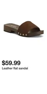 TJ Maxx Leather flat sandal offer
