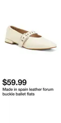 TJ Maxx Made in spain leather forum buckle ballet flats offer