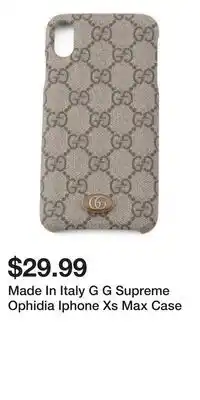 TJ Maxx Made In Italy G G Supreme Ophidia Iphone Xs Max Case offer