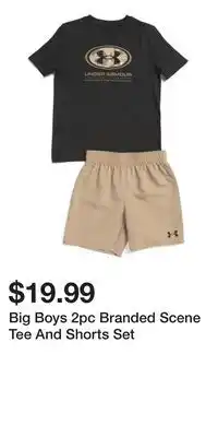 TJ Maxx Big Boys 2pc Branded Scene Tee And Shorts Set offer