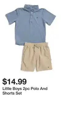 TJ Maxx Little Boys 2pc Polo And Shorts Set offer