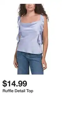 TJ Maxx Ruffle Detail Top offer