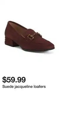 TJ Maxx Suede jacqueline loafers offer