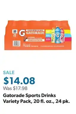 Sam's Club Gatorade Sports Drinks Variety Pack, 20 fl. oz., 24 pk offer