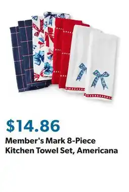 Sam's Club Member's Mark 8-Piece Kitchen Towel Set, Americana offer