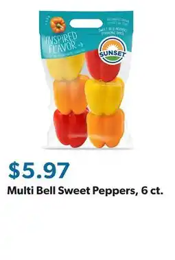 Sam's Club Multi Bell Sweet Peppers, 6 ct offer