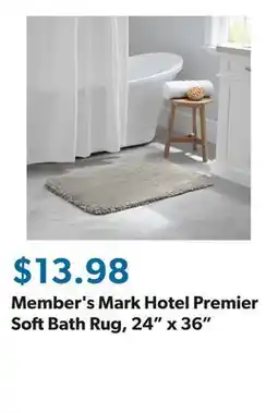 Sam's Club Member's Mark Hotel Premier Soft Bath Rug, 24 x 36 offer