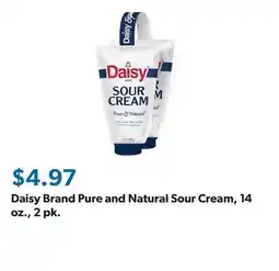 Sam's Club Daisy Brand Pure and Natural Sour Cream, 14 oz., 2 pk offer