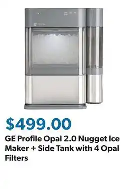 Sam's Club GE Profile Opal 2.0 Nugget Ice Maker + Side Tank with 4 Opal Filters offer