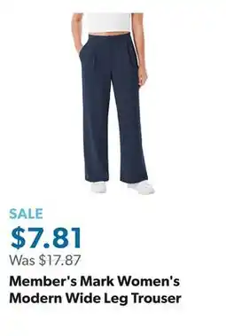 Sam's Club Member's Mark Women's Modern Wide Leg Trouser offer