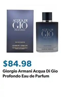 Sam's Club Giorgio Armani Acqua Di Gio Profondo Eau de Parfum offer