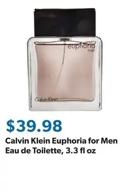 Sam's Club Calvin Klein Euphoria for Men Eau de Toilette, 3.3 fl oz offer