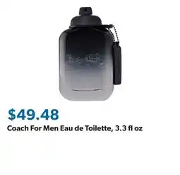 Sam's Club Coach For Men Eau de Toilette, 3.3 fl oz offer