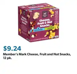 Sam's Club Member's Mark Cheese, Fruit and Nut Snacks, 12 pk offer