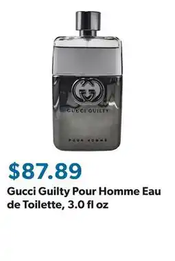 Sam's Club Gucci Guilty Pour Homme Eau de Toilette, 3.0 fl oz offer