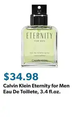 Sam's Club Calvin Klein Eternity for Men Eau De Toillete, 3.4 fl.oz offer