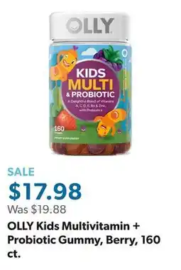 Sam's Club OLLY Kids Multivitamin + Probiotic Gummy, Berry, 160 ct offer