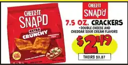 Ollie's CHEEZ-IT SNAP'd CRACKERS offer