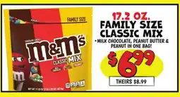 Ollie's M&M's 17.2 OZ. FAMILY SIZE CLASSIC MIX offer