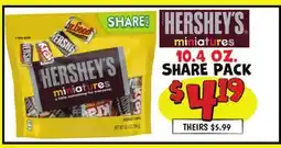 Ollie's HERSHEY'S miniatures offer