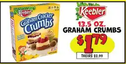Ollie's KEEBLER 13.5 GRAHAM CRUMBS offer