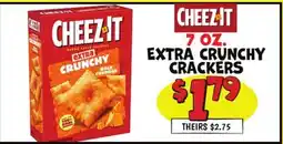 Ollie's CHEEZ-IT 7 OZ. EXTRA CRUNCHY CRACKERS offer