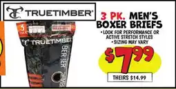 Ollie's TRUETIMBER 3 PK. MEN'S BOXER BRIEFS offer