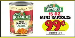 Ollie's CHEF BOYARDEE MINI RAVIOLIS offer